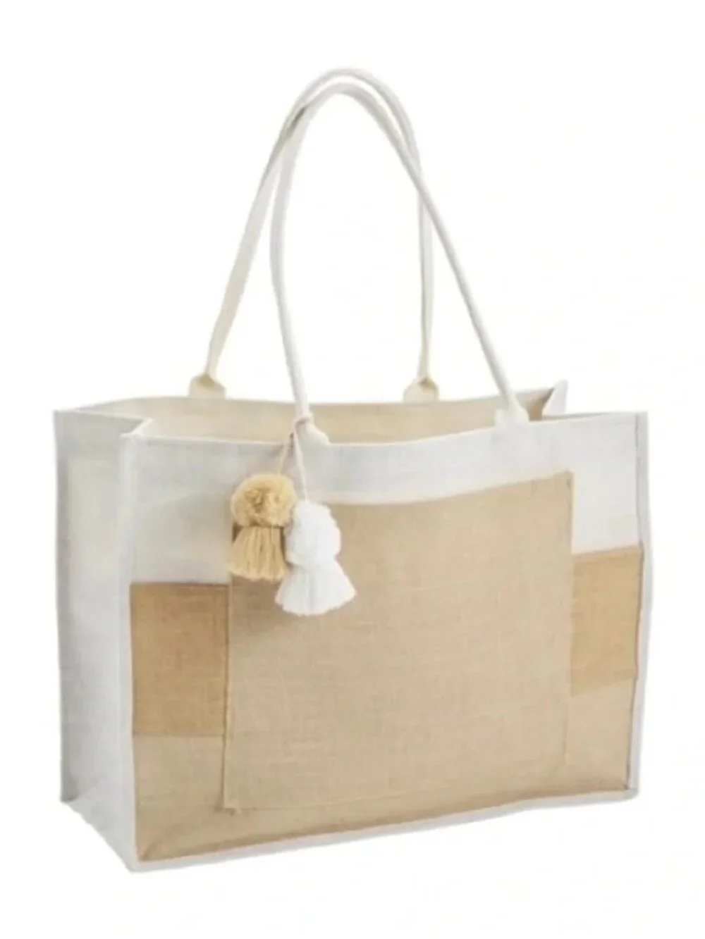 NWT Mud Pie Classic Travel Tote Bag – Summer Beach & Fall Market Carry
